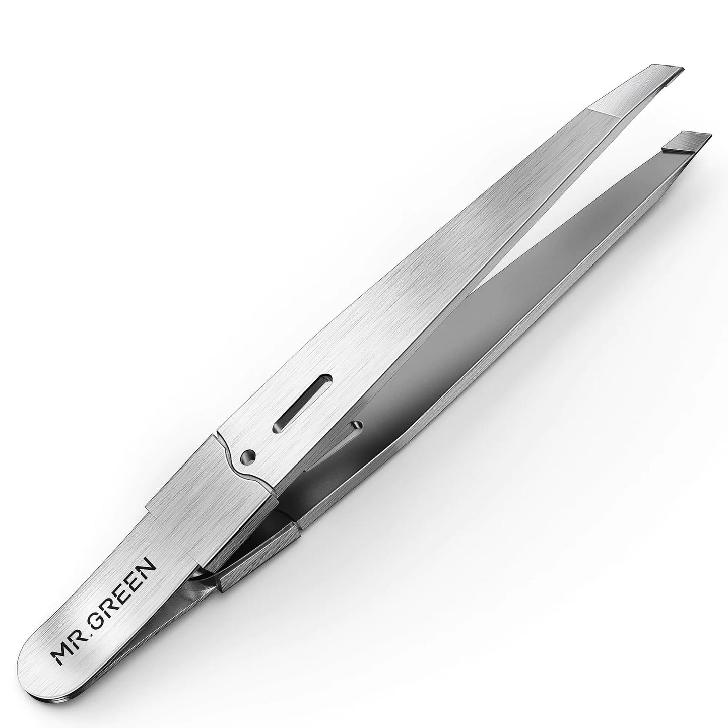 MR.GREEN Tweezers For Women Facial Hair Professional Precision Eyebrow Tweezers for Women and Men Stainless Steel Slanted Hair Removal Tweezers Eyebrow Plucker Tweezers